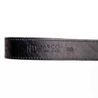 Marco Di Milano Arkansas Black Leather Belt Shoe
