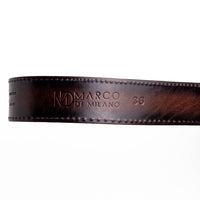Marco Di Milano Arkansas Belt Brown Leather Dress Shoe