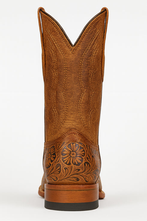 Hand Tooled Cowboy Boots Print