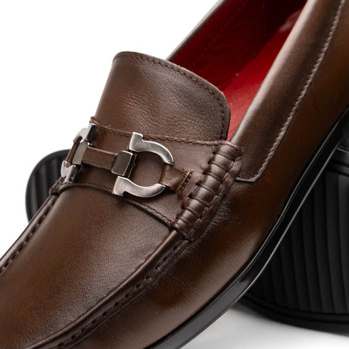 Marco Di Milano Atrani Brown Calf Bit Loafer