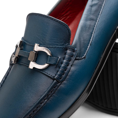 Marco Di Milano Atrani Navy Calf Bit Loafer