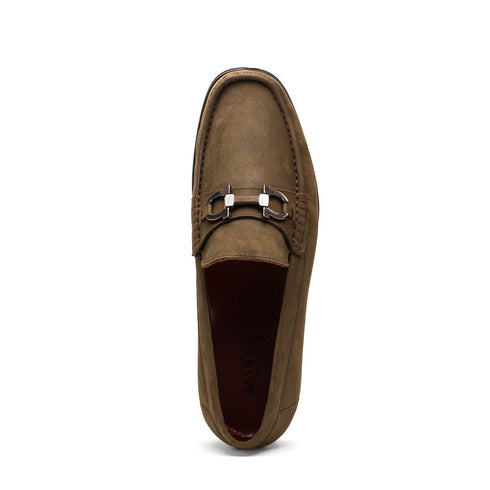 Marco Di Milano Atrani Crazy Olive Calf Bit Loafer