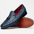 Marco Di Milano Aubiere Navy Blue Ostrich Quill Tassel Loafers