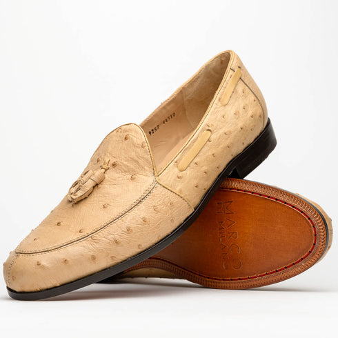 Marco Di Milano Aubiere Orix Ostrich Quill Tassel Loafers