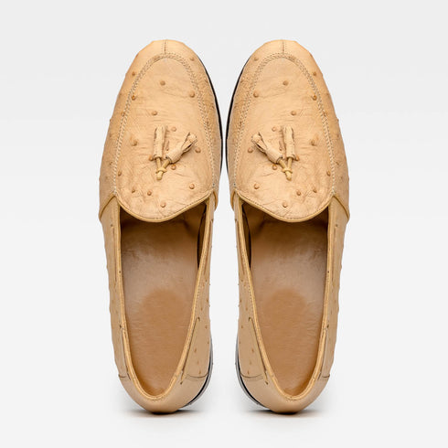 Marco Di Milano Aubiere Orix Ostrich Quill Tassel Loafers