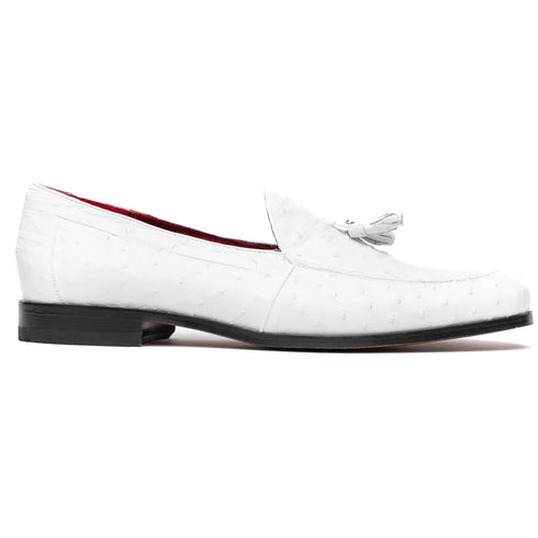 Aubiere White Ostrich Loafer