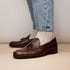 Marco Di Milano Aubiere Brown Ostrich Quill Tassel Loafers