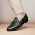 Marco Di Milano Aubiere Forest Green Leather Loafers