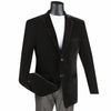 Velvet Regular Fit Fashion Jacket in Black