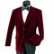 Velvet Regular Fit Fashion Jacket in Wine