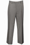 Mens Modern Fit Flat Front Dress Slacks in Grey