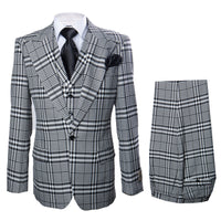 One Button 3 Piece Suit by Rossiman
