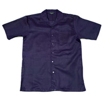 Mens Purple Linen Shirt and Pants Casual Outfit Set