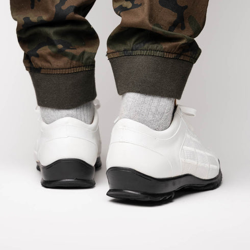 Marco Di Milano Bari Patchwork Lizard Sneakers in White