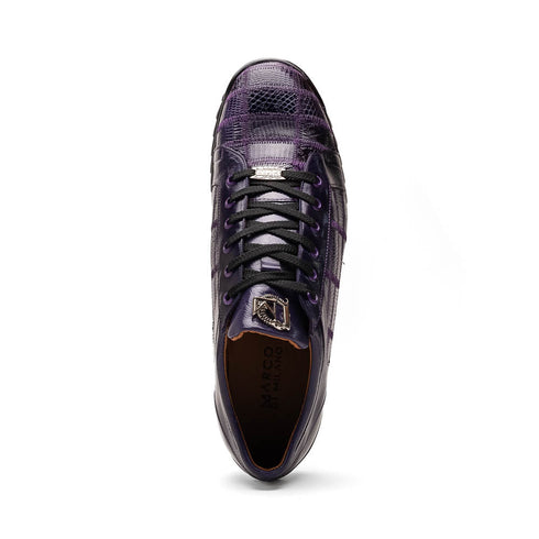 Marco Di Milano Bari Patchwork Lizard Sneakers in Purple
