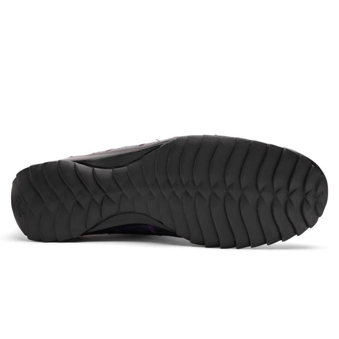 Marco Di Milano Bari Patchwork Lizard Sneakers in Purple