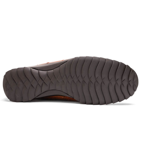 Marco Di Milano Bari Patchwork Lizard Sneakers in Cognac