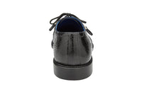 Belvedere Batta Black Genuine Crocodile Dress Shoe