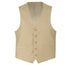 Beige Slim Fit Vest Single Breasted 5 Button Design