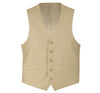 Beige Slim Fit Vest Single Breasted 5 Button Design
