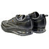 Belvedere Rexy III Black Ostrich Calfskin Bubble Soled Sneakers With Eyes