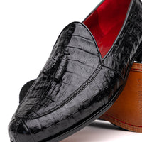 Marco Di Milano Bianchi Black Leather Luxury Shoe