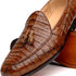Marco Di Milano Bianchi Bay Apache Caiman Crocodile Tassel Loafers