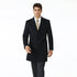 Black Cashmere Blend Pronto Moda 3 Button 'Ram' - Cashmere Topcoat - Mens Cashmere Overcoat - Cashmere Coat