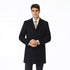 Black Cashmere Blend Pronto Moda 3 Button 'Ram' - Cashmere Topcoat - Mens Cashmere Overcoat - Cashmere Coat
