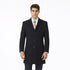Black Cashmere Blend Pronto Moda 3 Button 'Ram' - Cashmere Topcoat - Mens Cashmere Overcoat - Cashmere Coat