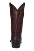 Black Cherry Ostrich Leg Cowboy Boots