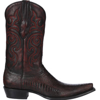 Black Cherry Ostrich Leg Cowboy Boots