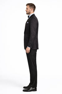 Mens Traditional Black Church Suit – Clean Classic Worship Look