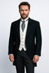 Cutaway Tuxedo - Black Peak Lapel Long Suit Perfect For Wedding or Musicians