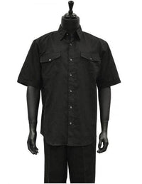 Black Linen Suit copied from alberto nardoni
