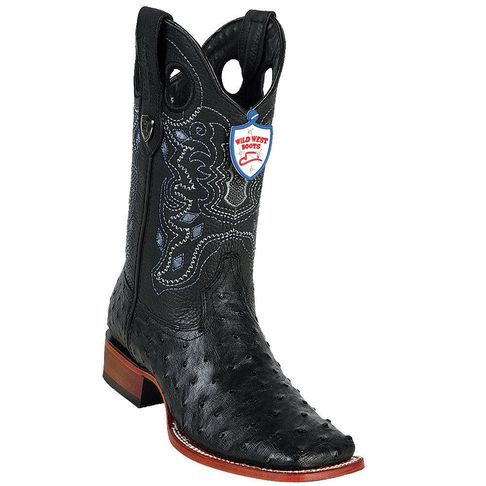 Black Ostrich Boots main image 0