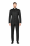 Black Tuxedo - Mens Wedding Suit - Collar Suit in Black Prom Suit