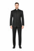 Black Tuxedo - Mens Wedding Suit - Collar Suit in Black Prom Suit