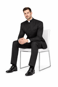 Black Tuxedo - Mens Wedding Suit - Collar Suit in Black Prom Suit
