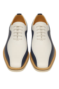 Carrucci Stylish Two-Tone Brogue Oxford