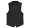 Black Slim Fit Vest Single Breasted 5 Button Design