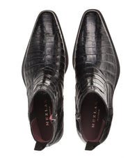 Mezlan Blackmore Crocodile Dress Boots Black (4715-F)