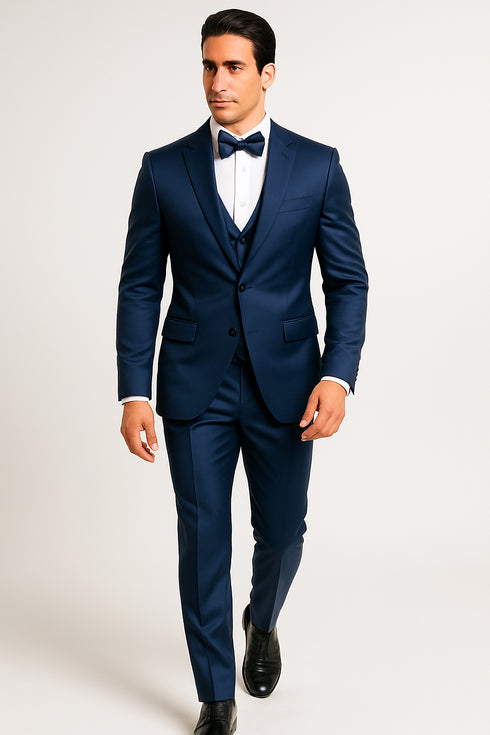 Blue satin-tux-wedding-prom