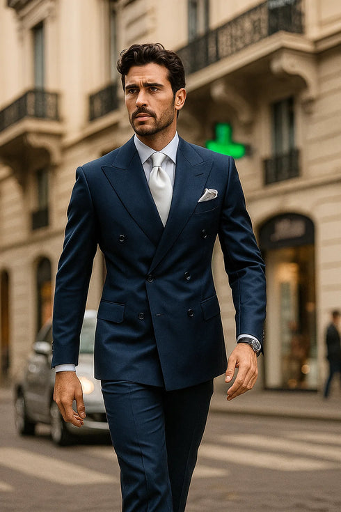 Classic Fit in Navy Color by Rossiman