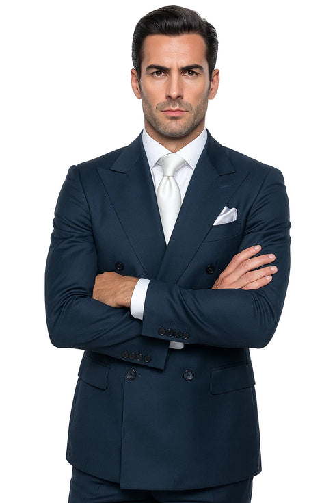 Classic Fit in Navy Color by Rossiman