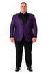 Alberto Nardoni Purple Notch Lapel Floral Sportcoat