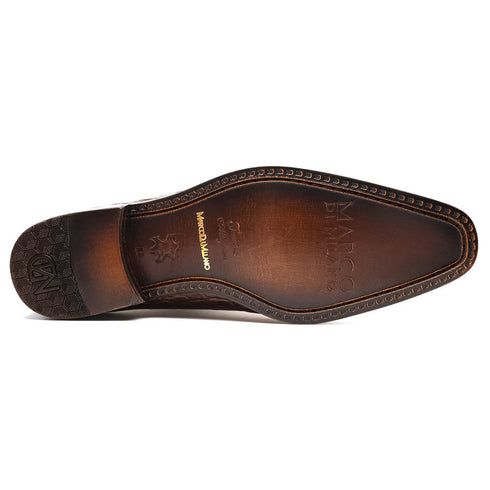 Marco Di Milano Bono Brown Alligator Wholecut Oxfords