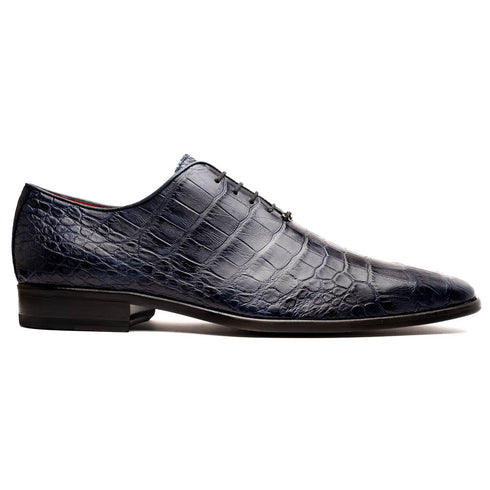 Marco Di Milano Bono Alligator Wholecut Oxfords Navy