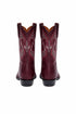 Los Altos Men's Single Stone Stingray Leather Burgundy J Toe Boots