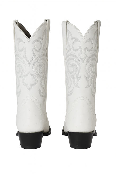 Botas de Avestruz Original Horma Puntal -A